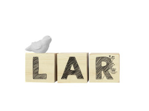 ENFEITE DE MESA CUBOS LAR 9,5X15,5