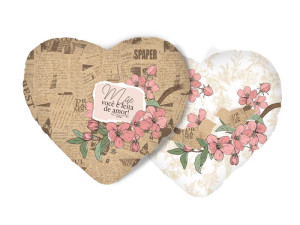 ALMOFADA CORAÇÃO MÃE VOCÊ É FEITA DE AMOR...CEREJEIRA 29X25