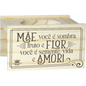 SUPORTE PARA VASO MÃE...FLORAL VERMELHO 9X13X14