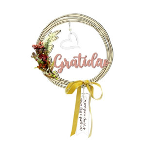 GUIRLANDA GRATIDÃO...FLORESCER 24X24