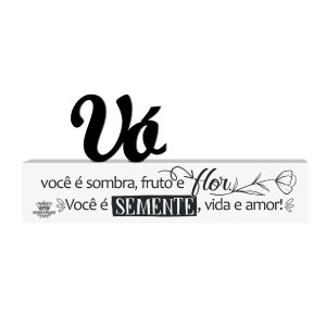 MADEIRINHA VÓ VOCÊ É SOMBRA...MEMÓRIA 8X16