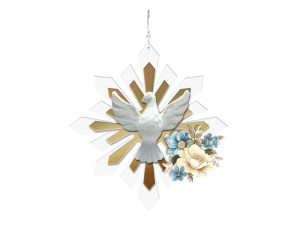 MÓBILE DE PAREDE ESPIRITO SANTO COM APLIQUE 26X25