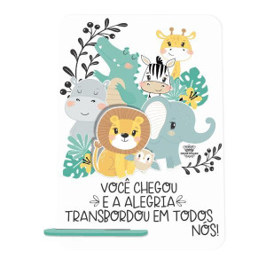 PLACA DE MESA VOCÊ CHEGOU...ZOO 20X15