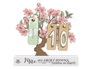 CALENDÁRIO PERMANENTE MÃE, SEU AMOR...CEREJEIRA 22X22