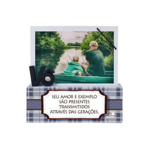 PORTA-RETRATO MADEIRINHA VÔ SEU AMOR... 17,5X18