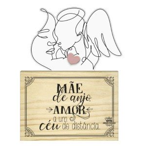 PLACA DE MESA CRU MÃE DE ANJO...BRISA 19X14