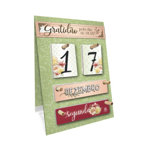 CALENDÁRIO PERMANENTE GRATIDÃO PELO HOJE...25,5X18