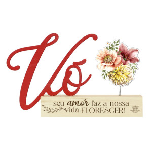 MADEIRINHA CRU VÓ...FLORES 11X18
