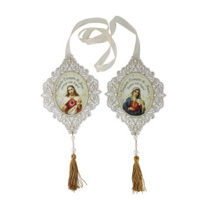 ESCAPULÁRIO DE PORTA SAGRADO CORAÇÃO DE JESUS 20X15,5