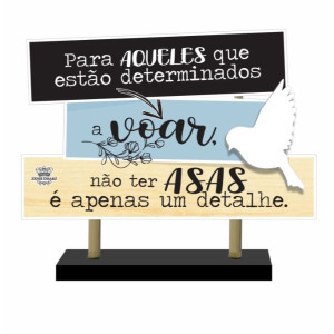 ENFEITE DE MESA COM PLAQUINHAS PARA AQUELES QUE ESTÃO...18X14