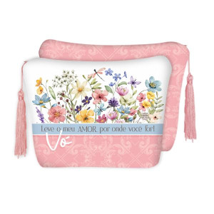 NECESSAIRE VÓ LEVE O MEU AMOR POR ONDE FOR 16X20