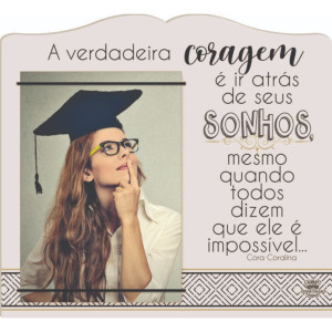 PORTA-RETRATO COM ELÁSTICO A VERDADEIRA CORAGEM...19,5X21,5