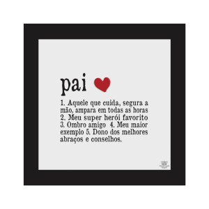 QUADRO PAI 25,5X25,5
