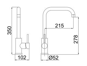 Misturador Monocomando Lorenzetti de Mesa - Bica Móvel 2257 B82  - 