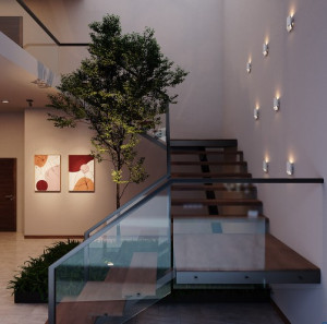 Arandela Cubo Aço 12cm - Branco - 