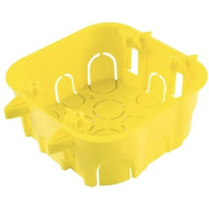 Caixa de Embutir Drywall 4x4 Tramontina Amarela 57500072 Caixa de Embutir Drywall 4x4 Tramontina Amarela 57500072