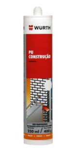 Selante PU 40 Construção Preto 400g -Wurth 