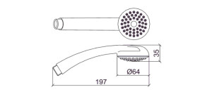 Ducha Manual LorenStorm com Desviador 4995 C16 - 