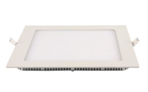 Painel LED Embutir Quadrado Alumínio 12W 6.500K - Branco