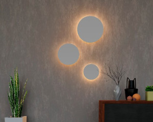 Arandela/plafon taschibra luna 210 10w 2700K led branca 0403003401 