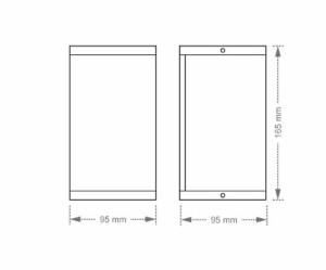 Arandela taschibra solar vov 2XGZ10 preto fosco  0207008418