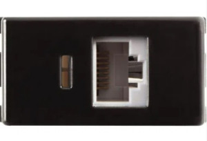 Módulo para Tomada para Transmissão de Dados RJ45 cat. 6 Tramontina Grafite 57215056 - 