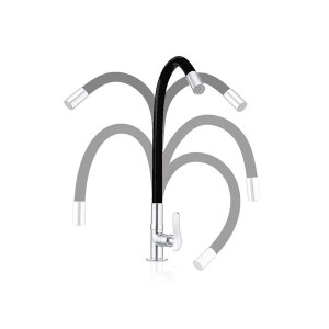Torneira Bancada Flexível Lorenzetti 1177 B27 Flex Black - 