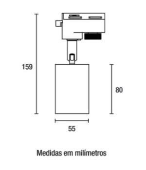 Spot p/ Trilho MR16 - Branco - Blumenau - 