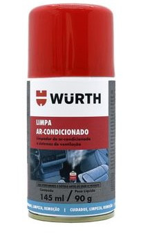 Limpa Ar Condicionado Carro Novo 145ml - Wurth  Limpa Ar Condicionado Carro Novo 145ml - Wurth
