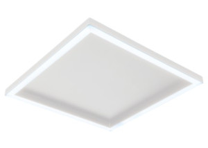 Plafon Square LED Alumínio 430mm Bivolt 15W 6.500K - Branco Fosco - 