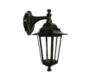 Arandela taschibra para parede tlf 27 aluminio e-27 preta  15060013 - 