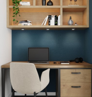 Luminária LED Cabinet Quadrado 2W 6.500K - Preto