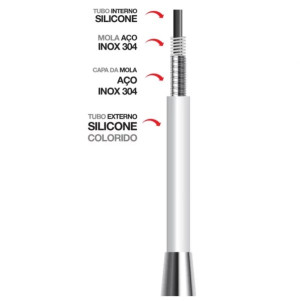 Torneira Lorenzetti Multiuso de Mesa Branca - Bica Flexível 1177 W27 - 