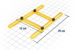 Esquadro plástico ajustável, VONDER