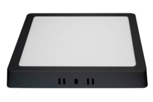 Painel LED Sobrepor Quadrado Alumínio 18W 6.500K - Preto - 
