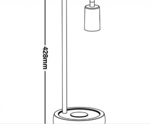Abajur taschibra flam 1xe27 branca 0213000801 - 