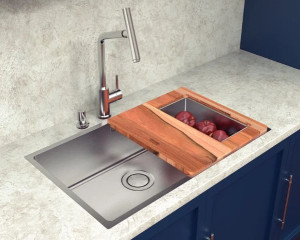 Cuba inox tramontina 70x40 quadrum 94000/153 -