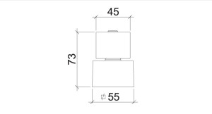 Acabamento Lorenzetti para registro de gaveta e pressão de 1