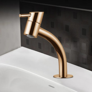 Torneira Swan 1196 R42 Para Lavatório de Mesa Bica Baixa Lorenzetti Rose Gold