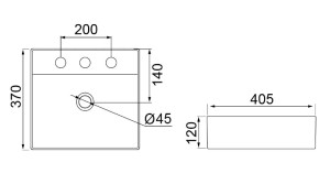 Cuba retangular lorenzetti SA-01 cinza Cuba retangular lorenzetti SA-01 cinza