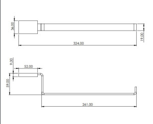 Toalheiro rosto Pevilon spot copper 105746 rose gold - 