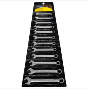 Jogo de Chaves Combinadas Tramontina Basic com Corpo em Aço Especial Cromado 12 Peças - 