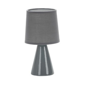 Abajur taschibra ceramica pottery e 27 cinza 25cm  15050776 - 