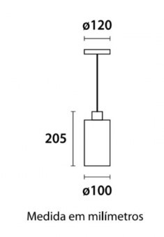 PENDENTE FACES Ø10X20,5CM VIDRO E AÇO CONHAQUE - GERMANY BLUMENAU ILUMINAÇÃO 89121132 - 