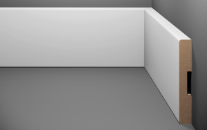 Rodapé Eucafloor Estilo 100x15x2400 - Branco Liso  Rodapé Eucafloor Estilo 100x15x2400 - Branco Liso