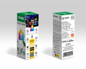 Smart lampada wifi led Taschibra 6W vela RGB 11080594 - 