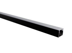 Perfil Line Alumínio Sobrepor 17mm 3M - Preto - 