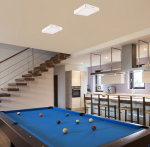 Painel LED Sobrepor Quadrado Alumínio 18W 6.500K - Branco