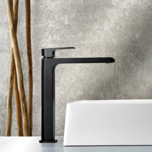 Misturador Monocomando Bica Alta de Mesa Lorenzetti Loren Like 2877 B78 Preto - 