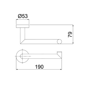 Papeleira Lorenzetti Loren Loft Cromada 2020 C82